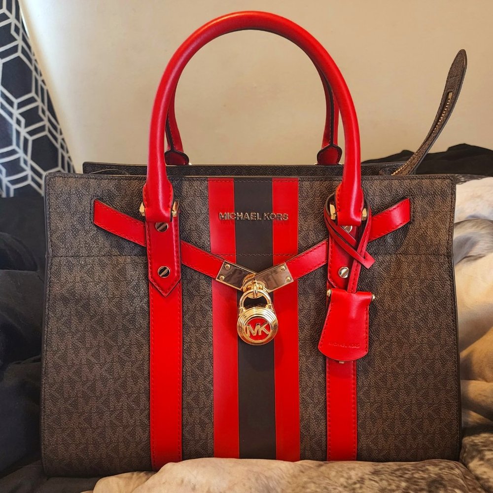 Michael Kors Nouveau Hamilton Large Satchel